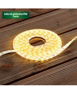 Bassin de jardin : BANDE LED BLANC CHAUD 5M IP68, Eclairages