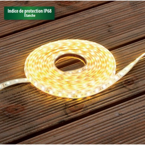 Bassin de jardin : BANDE LED BLANC CHAUD 5M IP68, Eclairages