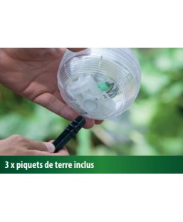 Bassin de jardin : BOULE LED FLOTTANTE SOLAIRE X3, Fin de série