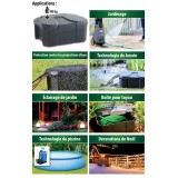 Bassin de jardin : Power-Box 410x300x210mm, Multi-prises