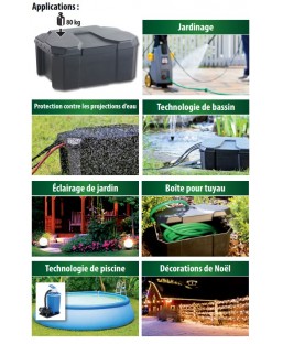 Bassin de jardin : Power-Box 410x300x210mm, Fin de série