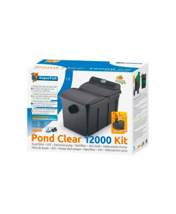 Bassin de jardin : Pond Clear Kit 12000 - Filtre + UV + Pompe, Kit Superfish