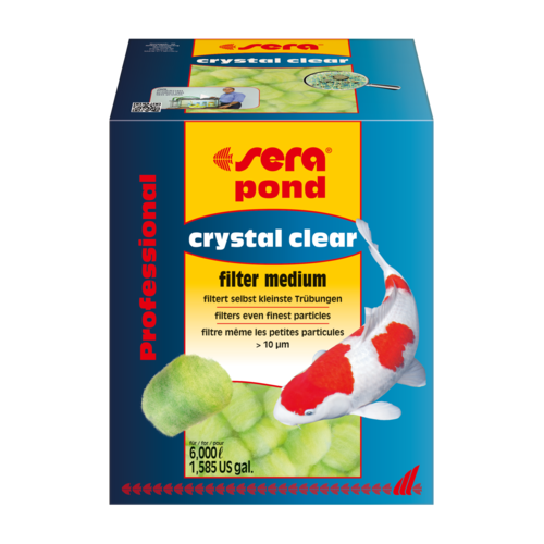 Bassin de jardin : SERA POND CRYSTAL CLEAR PROFESSIONAL 6M3, Traitement Sera