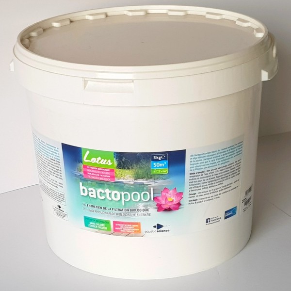 Bassin de jardin : Bactopool 5 kg 50M3, Fin de série