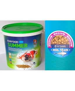 Bassin de jardin : ICHI FOOD SUMMER 4KG MEDIUM, Nourriture Ichi Food-Aquatic Science