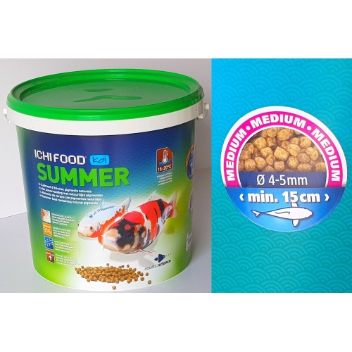 Bassin de jardin : ICHI FOOD SUMMER 4KG MEDIUM, Nourriture Ichi Food