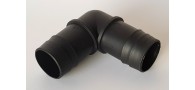 Bassin de jardin : Coude 40mm pour tuyau, Raccords coudés cannelés