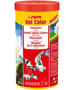 Bassin de jardin : SERA KOI COLOR Medium 1L (330g), Nourriture Serapond