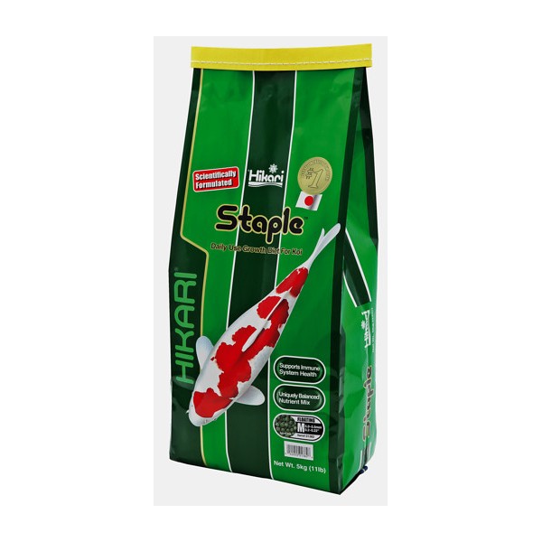 Bassin de jardin : Hikari staple 5KG medium, Nourriture Hikari