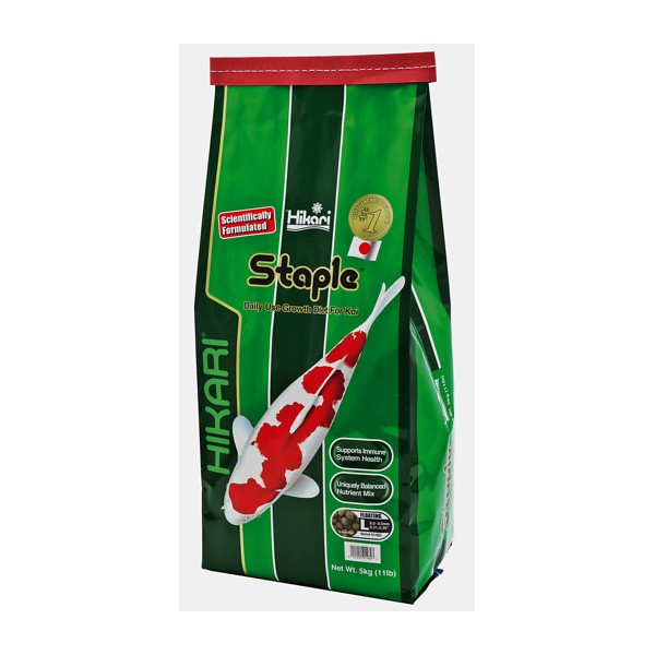 Bassin de jardin : Hikari Staple 5kg Large, Nourriture Hikari