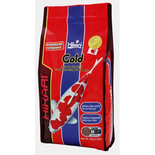 Bassin de jardin : Hikari Gold 2kg medium, Nourriture Hikari