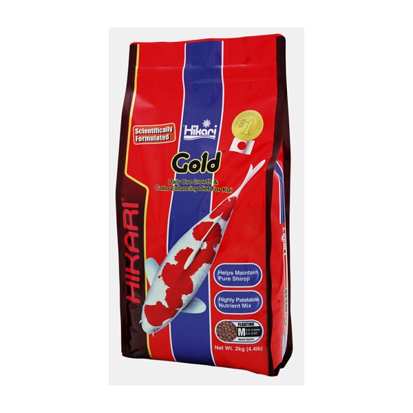 Bassin de jardin : Hikari Gold 2kg medium, Nourriture Hikari