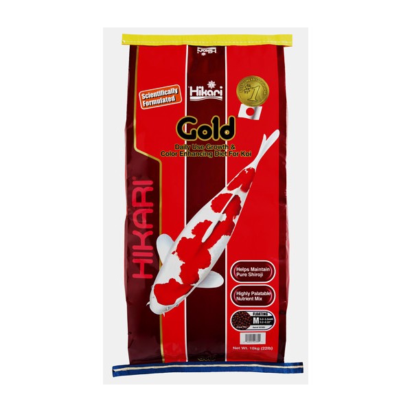 Bassin de jardin : Hikari Gold 10kg medium, Nourriture Hikari