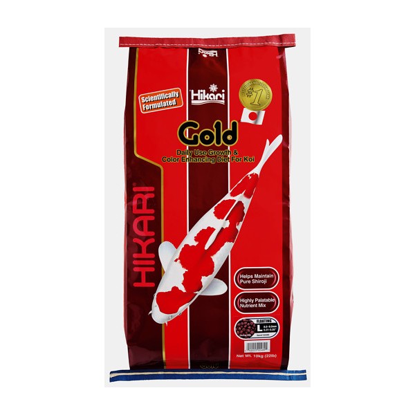 Bassin de jardin : Hikari Gold 10kg Large, Nourriture Hikari