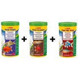 Bassin de jardin : pack 3L Flakes-Granulat-Mix Royal, Nourriture Serapond