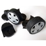 Bassin de jardin : Roues de rechange pour aspirateur Heissner, Fin de série