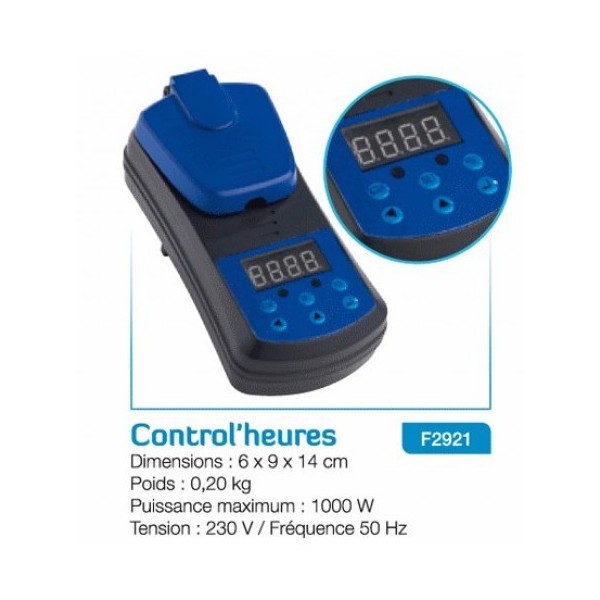 Bassin de jardin : Control'heure pour UV, Fin de série