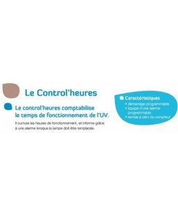 Bassin de jardin : Control'heure pour UV, Fin de série