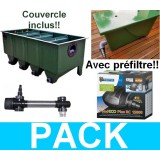 Bassin de jardin : Pack PRO PREFILTRE/ Edouna 4/ 18000L, Kit Bassin de 10 à 20 m3