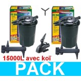 Bassin de jardin : Kit Garda pression 24000, Kit Bassin de 10 à 20 m3