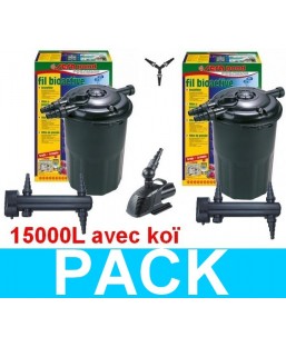 Bassin de jardin : Kit Garda pression 24000, Kit Bassin de 10 à 20 m3