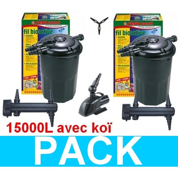 Bassin de jardin : Kit Garda pression 24000, Kit Bassin de 10 à 20 m3