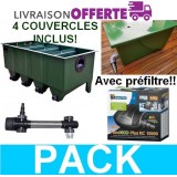 Bassin de jardin : Pack PRO PREFILTRE/ Edouna 4/ 18000L, Kit Bassin de 10 à 20 m3