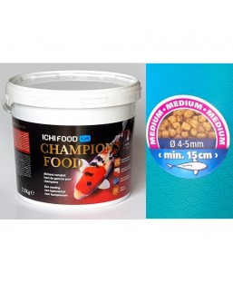 Bassin de jardin : iCHI FOOD CHAMPION'S 2.5KG MEDIUM, Nourriture Ichi Food-Aquatic Science