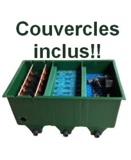 Bassin de jardin : FILTRE EDOUNA 3 UPFLOW MODE POMPAGE (COUVERCLES+BIOCERAPOND), Filtre Aquaworld