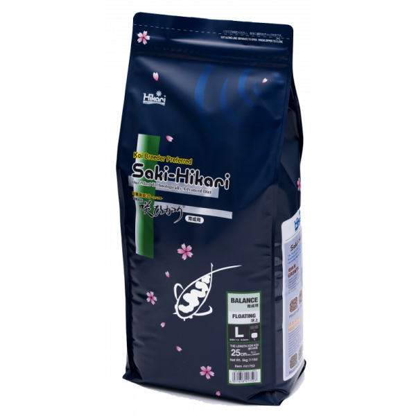 Bassin de jardin : SAKI-HIKARI BALANCE L 5KG PROBIOTIQUES, Nourriture Hikari