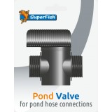 Bassin de jardin : POND ROBINET BLISTER fileté 1", Raccord fileté cannelé