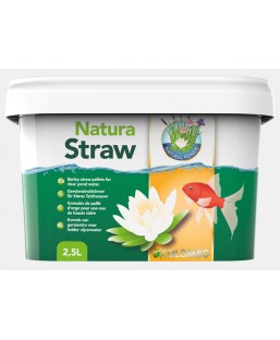 Bassin de jardin : NATURA STRAW 2500 ML paille d'orge (5000L), Traitement Natural Ponds