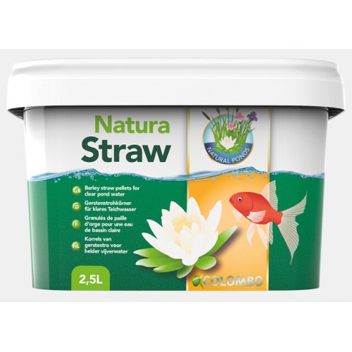 Bassin de jardin : NATURA STRAW 2500 ML paille d'orge (5000L), Traitement Natural Ponds