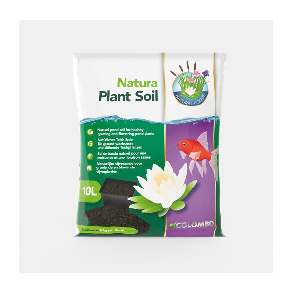 Bassin de jardin : TERREAU NATURA PLANT SOIL 10 L, Traitement Natural Ponds