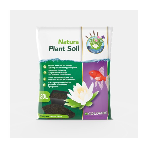 Bassin de jardin : TERREAU NATURA PLANT SOIL 20 L, Traitement Natural Ponds