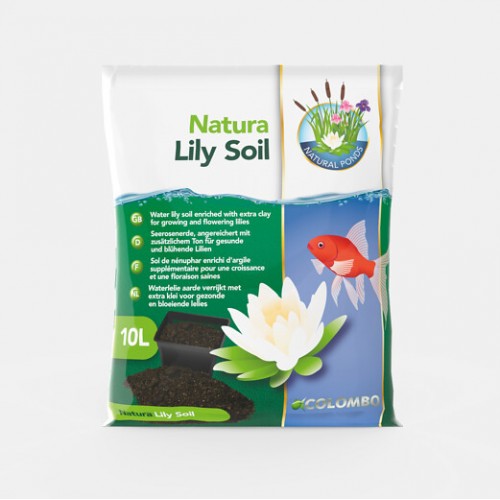 Bassin de jardin : TERREAU NÉNUPHARS LILY NATURA 10L, Traitement Natural Ponds