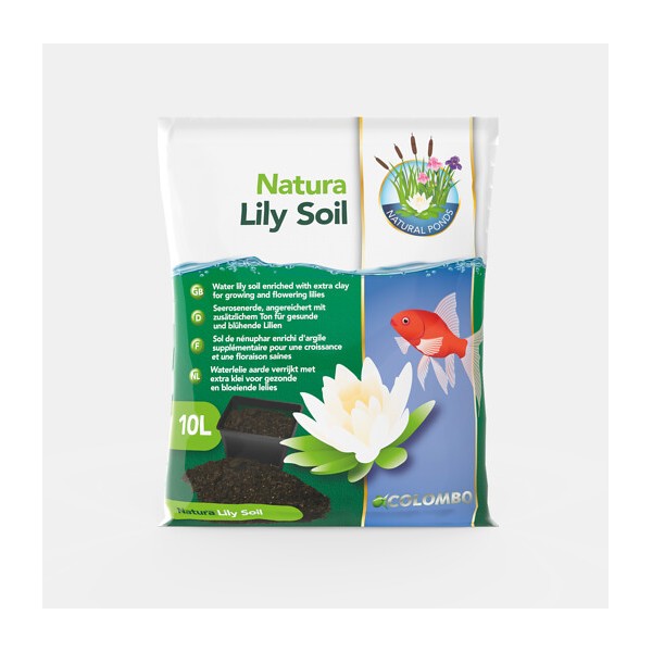 Bassin de jardin : TERREAU NÉNUPHARS LILY NATURA 10L, Traitement Natural Ponds