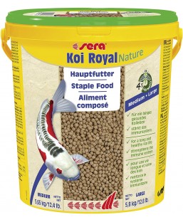 Bassin de jardin : SERA Koi Royal medium 21L (5.65KG), Nourriture Serapond