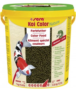 Bassin de jardin : Sera KOI COLOR large 20L (5.55 Kg), Nourriture Serapond