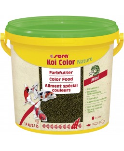 Bassin de jardin : Sera KOI COLOR MINI 3.8L (1.4kg), Nourriture Serapond