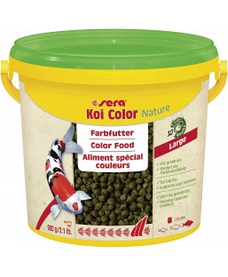 Bassin de jardin : Sera KOI COLOR large 3.8L (980g), Nourriture Serapond