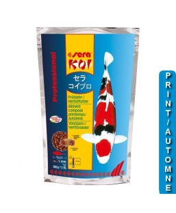 Bassin de jardin : SERA KOI Professional printemps/ automne 500G, Nourriture Serapond