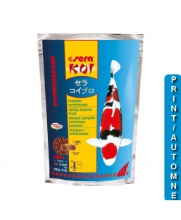 Bassin de jardin : SERA KOI Professional printemps/ automne 1 KG, Nourriture Serapond