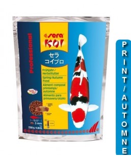 Bassin de jardin : SERA KOI Professional printemps/ automne 2.2KG, Nourriture Serapond
