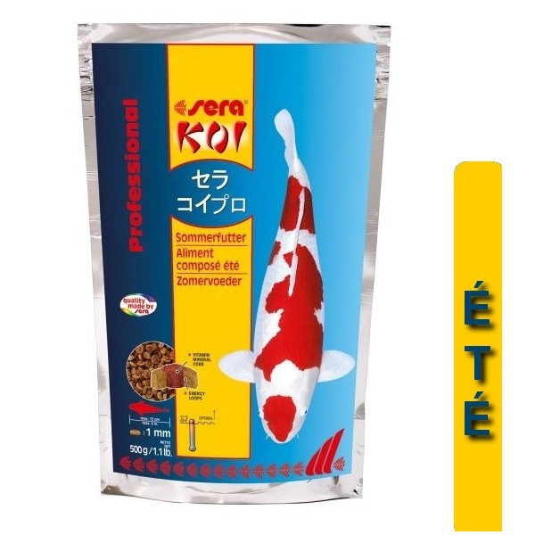 Bassin de jardin : SERA KOI Professional été 500G, Nourriture Serapond