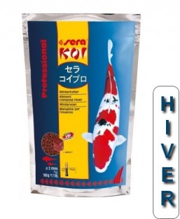 Bassin de jardin : Hiver SERA KOI Professional 500g, Nourriture Serapond