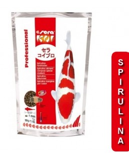Bassin de jardin : SERA KOI Professional spirulina spécial couleurs 500g, Nourriture Serapond