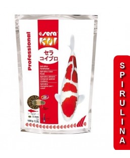 Bassin de jardin : SERA koi color SPIRULINA spécial couleurs 1KG, Nourriture Serapond