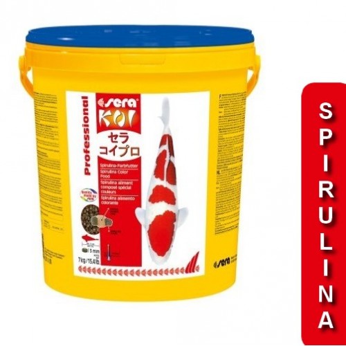 Bassin de jardin : Spirulina 7 KG SERA KOI Professional aliment composé spécial couleurs, Nourriture Serapond Bassin de jardin : Spirulina 7 KG SERA KOI Professional aliment composé spécial couleurs, Nourriture Serapond