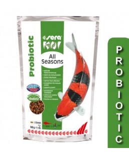 Bassin de jardin : 500g sera Koi All Seasons Probiotic, Nourriture Serapond